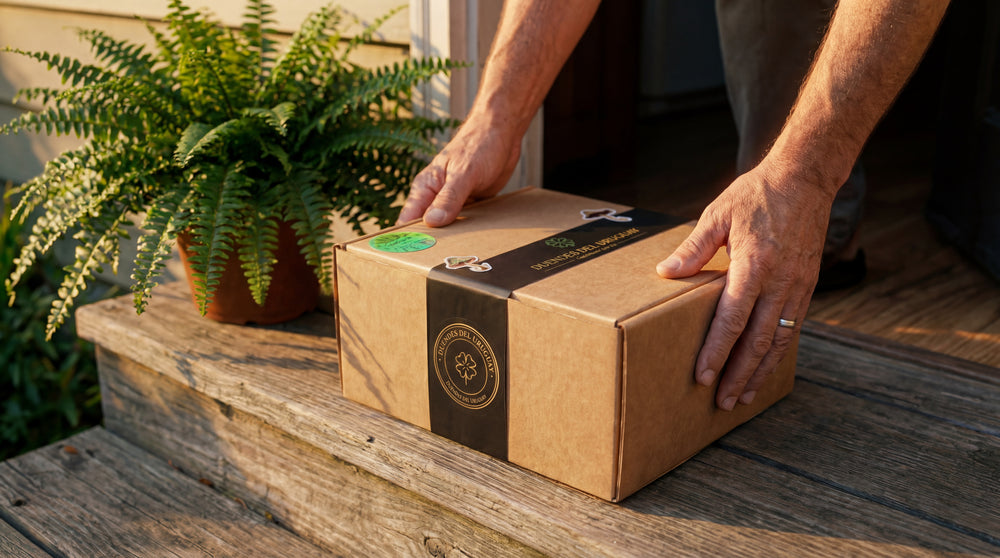 El paquete llega con DHL